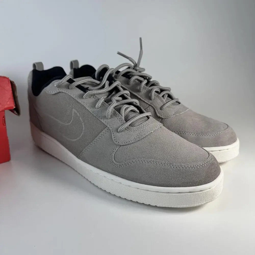 Nike Court Borough Low Premium Shoes Mens Size 13 Gray Suede Sneakers 844881-006